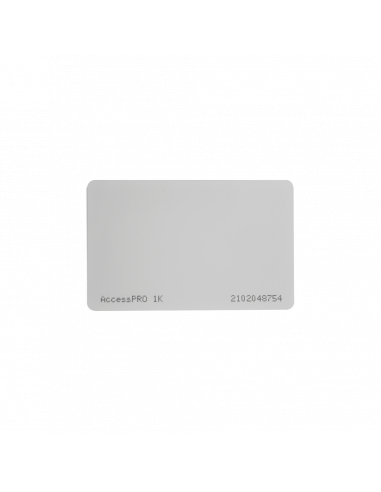 Tarjeta MIFARE Classic / Tipo ISO Card / Memoria 1Kb / Imprimible / Frecuencia 13.56 Mhz/ Formato CR80