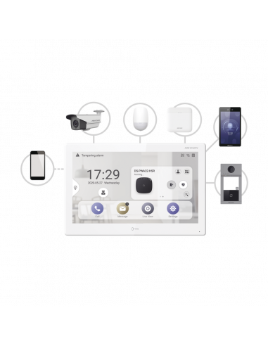 Monitor Touch IP / WiFi / ANDROID 7" / Integración con Videoporteros IP, CCTV, Panel de Alarma AXPRO y Biométricos de Acceso