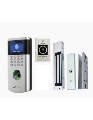 KIT de Control de Acceso LF10/ PUSH / Compatible con ZKBioAccess / 1,500 Usuarios